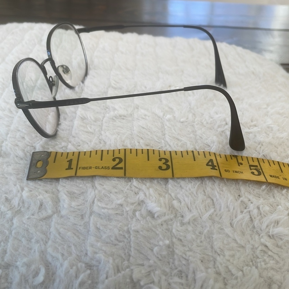 Prada Knotched Black Unisex Stylish Round Glasses Sorry No Case - Picture 10 of 13